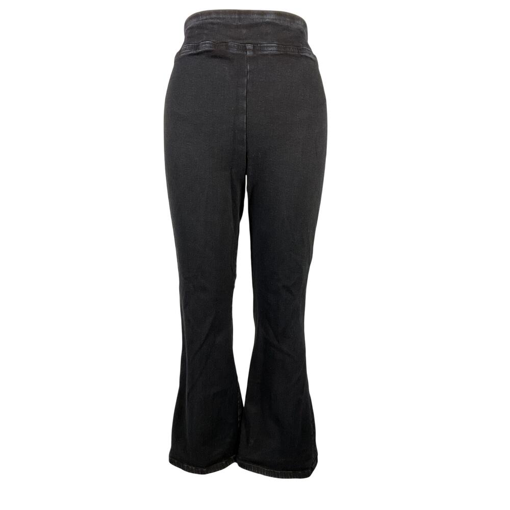 Frame Sleek Black Jetset Crop Mini Boot Denim Jeans Size 2 - Picture 2 of 6